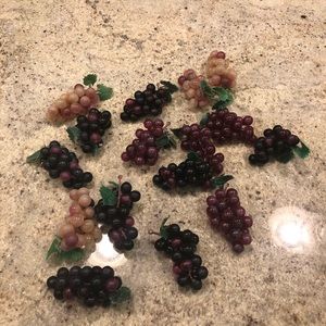 Vintage small grape clusters 16 total